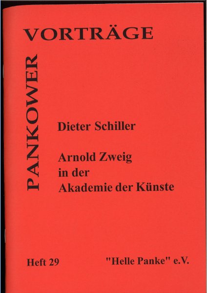 Heft 029: Arnold Zweig in der Akademie der Künste