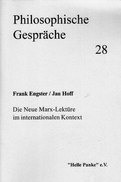 Heft 28: Die Neue Marx-Lektüre im internationalen Kontext