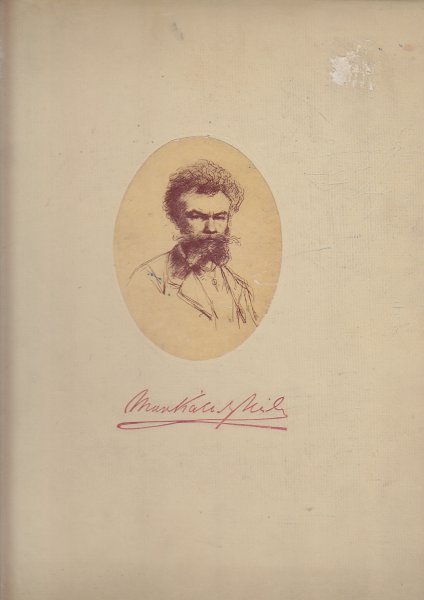 Mihaly Munkacsy (1844-1900) Mappe mit 24 Reproduktionen und Begleittext (mit starken Gebrauchsspuren)