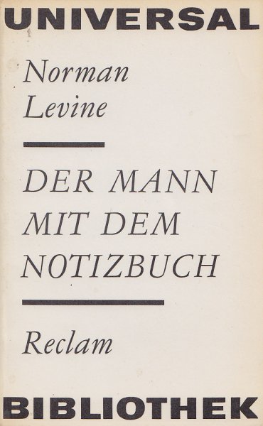 Der Mann mit dem Notizbuch. Erzählungen. (Universalbibl. Bd. 617)