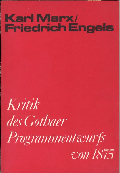 Kritik des Gothaer Programmentwurfs von 1875