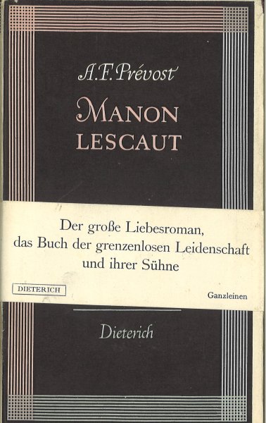 Manon Lescaut. Sammlung Dieterich Band 121