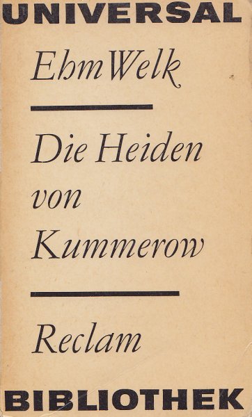 Die Heiden von Kummerow. Reclam Universal Bibliothek Bd. 163