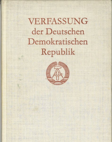 Verfassung der DDR vom 6. April 1968 (Jugendweihe-Ausgabe)