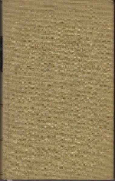 Fontanes Werke in fünf Bänden Fünfter Band Der Stechlin. BDK (Bibliothek Deutscher Klassiker)
