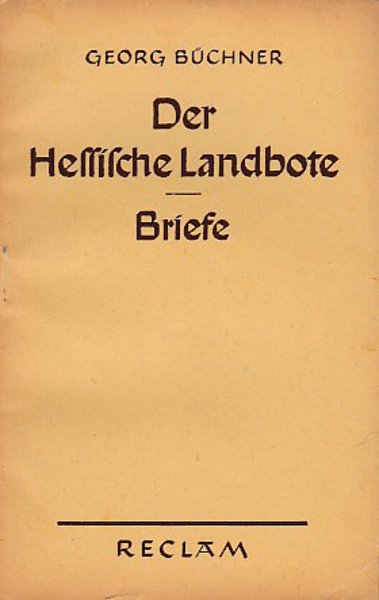 Der Hessische Landbote; Briefe (Universalbibl. Nr. 7955)