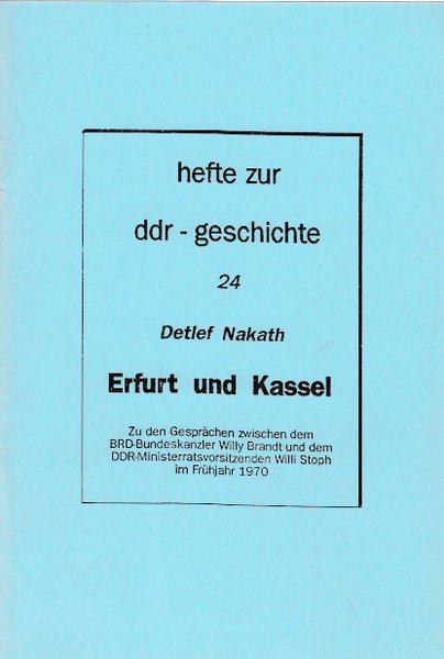 Heft 024: Erfurt und Kassel