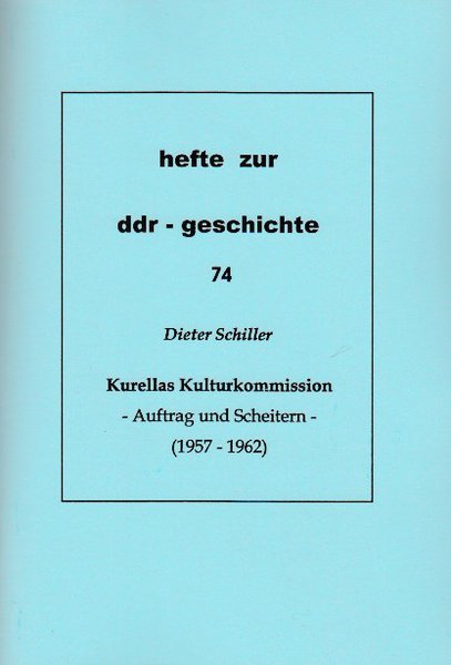 Heft 074: Kurellas Kulturkommission