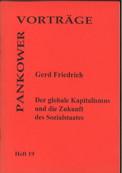 Heft 019: Der globale Kapitalismus und die Zukunft des Sozialstaates