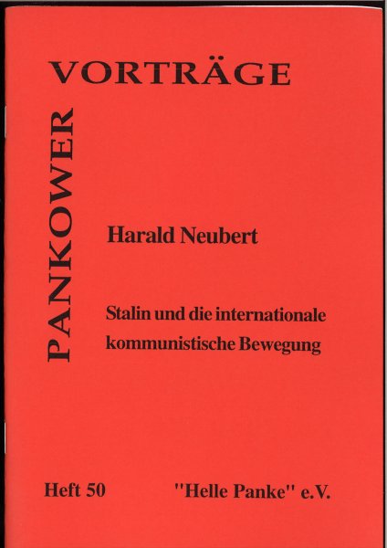 Heft 050: Stalin und die internationale kommunistische Bewegung