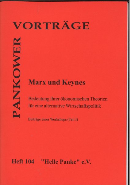 Heft 104: Marx und Keynes