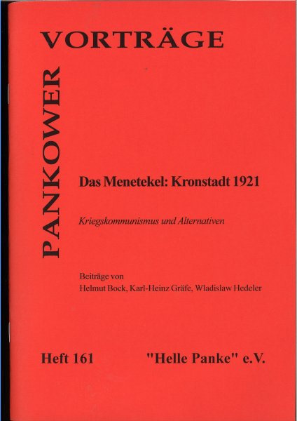Heft 161: Das Menetekel: Kronstadt 1921