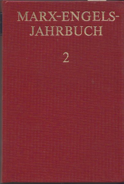 Marx-Engels-Jahrbuch. Band 2