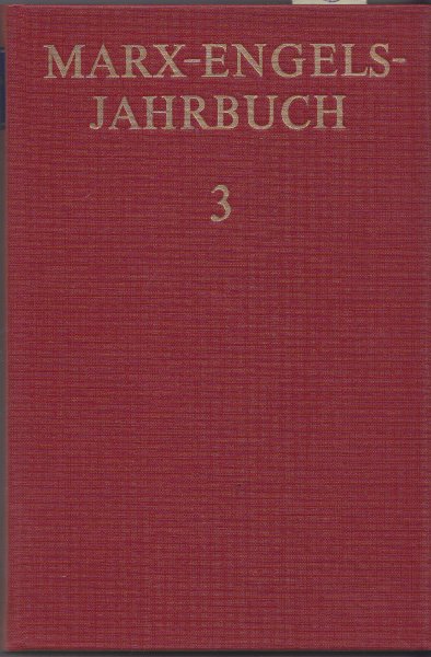 Marx-Engels-Jahrbuch. Band 3