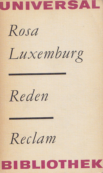 Reden. Reclam Philosophie/Geschichte Bd. 648