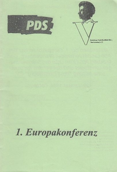 1. Europakonferenz des PDS-Landesverbandes Brandenburg, der PDS/Linke Liste-Landtagsfraktion u. d. 'Rosa Luxemburg'-Stiftung 29.1.1994