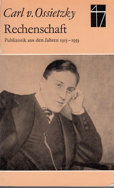 Rechenschaft. Publizistik aus den Jahren 1913-1933 (Einband beschädigt)