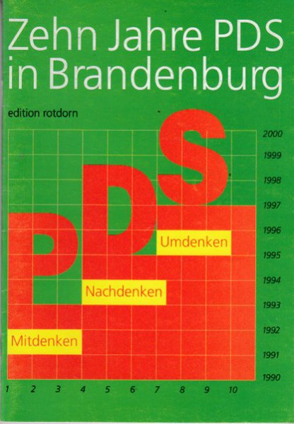 Zehn Jahre PDS in Brandenburg. Mitdenken, nachdenken, umdenken