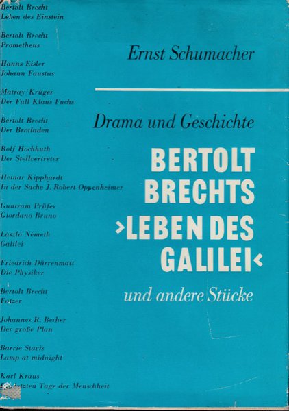 Drama und Geschichte. Bertolt Brechts 'Leben des Galilei' und andere Stücke (Bibliotheksausgabe)
