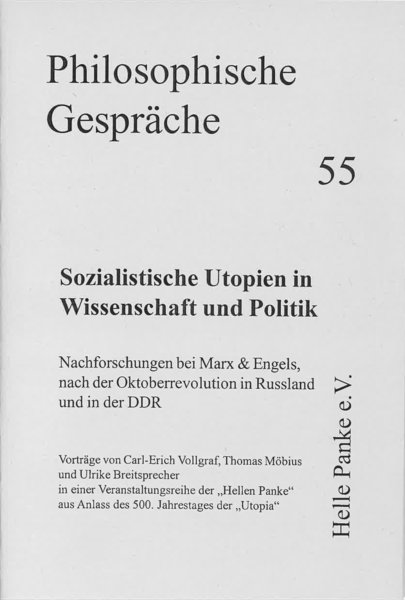 Heft 55: Sozialistische Utopien in Wissenschaft und Politik