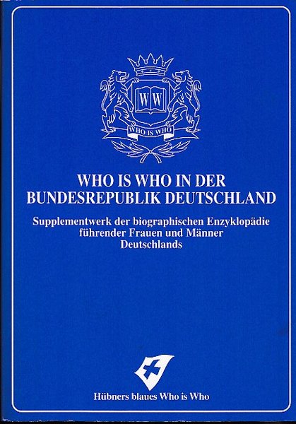 Who is who in der BRD. Heink-Potrykus Band 2 Supplementwerk der biograph. Enzyklopädie führender Frauen und Männer Deutschlands. Mit rund 11000 Neueintragungen, 14700 Änderungen und rund 39000 Namensnennungen, teilweise mit Foto.