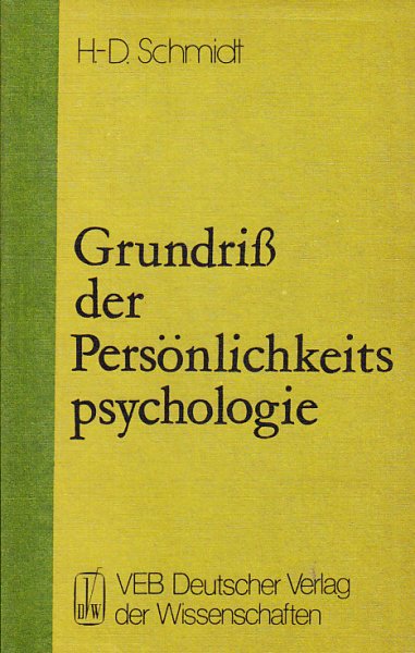 Grundriß der Persönlichkeitspsychologie