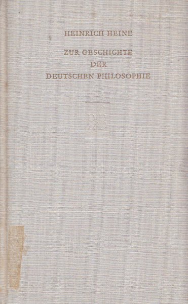 Zur Geschichte der deutschen Philosophie. Philosophische Bücherei  Bd. 11 (Bibliotheksexemplar)