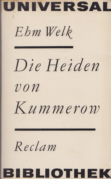 Die Heiden von Kummerow. Reclam Universal Bibliothek Bd. 163