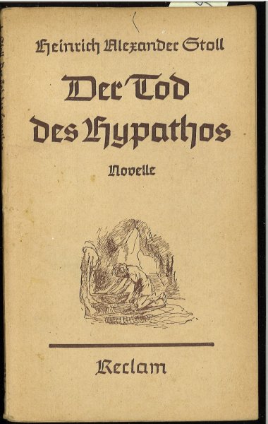 Der Tod des Hypathos. Novelle Nr. 7534 (Fraktur)