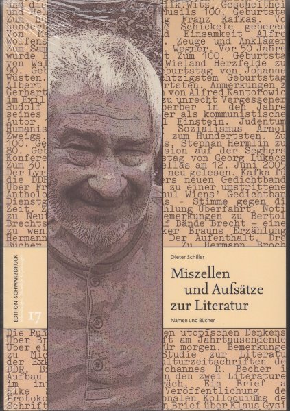 Miszellen und Aufsätze zur Literatur. Namen und Bücher. Edition Schwarzdruck 17 (noch eingeschweißt)