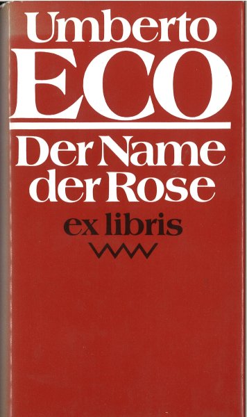 Der Name der Rose. Roman.	ex libris