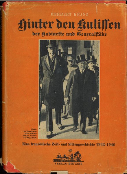 Hinter den Kulissen der Kabinette und Generalstäbe. Eine französische  Zeit und Sittengeschichte 1933-1194040