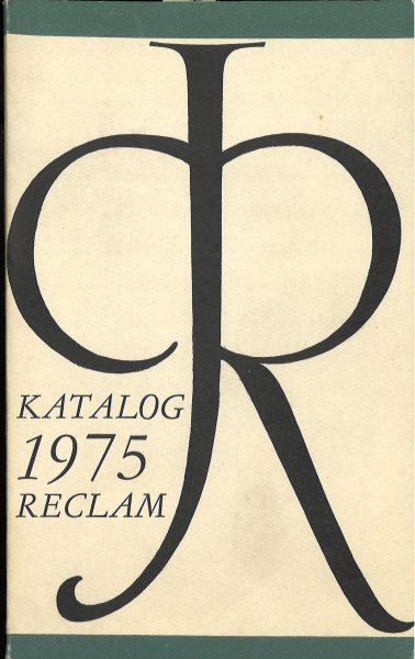 Katalog 1975 Reclam Jun. Leipzig DDR. Neuerscheinungen, Nachauflagen, lieferbare Titel